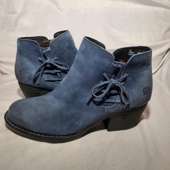 Born Farnes Burnished Suede Ankle Bootie Size 9 - Picture 1 of 9